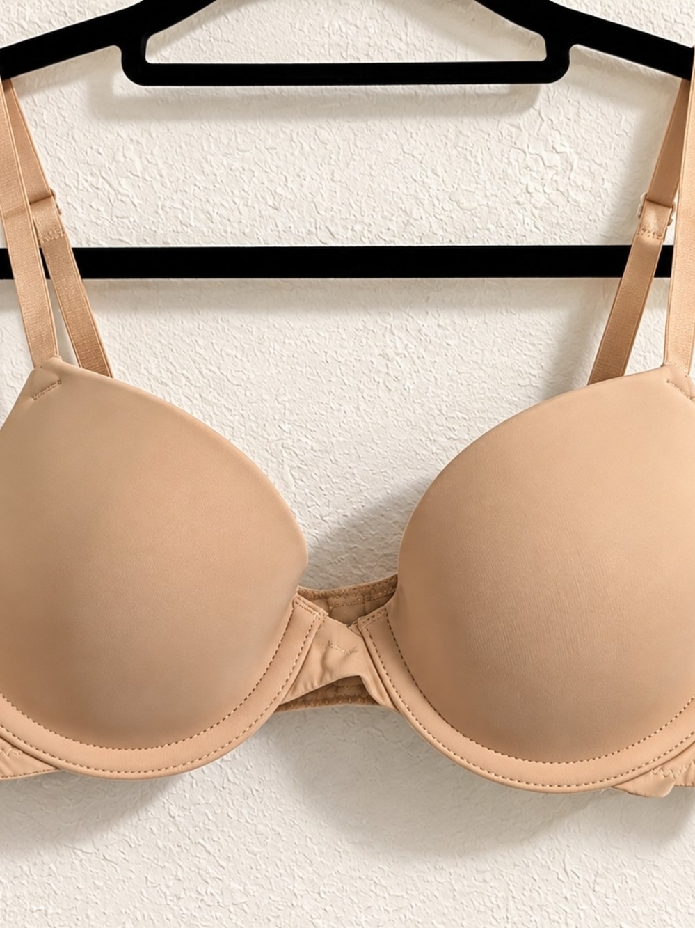 NWT Auden Lightly Lined Demi T-Shirt Bra Beige 32A